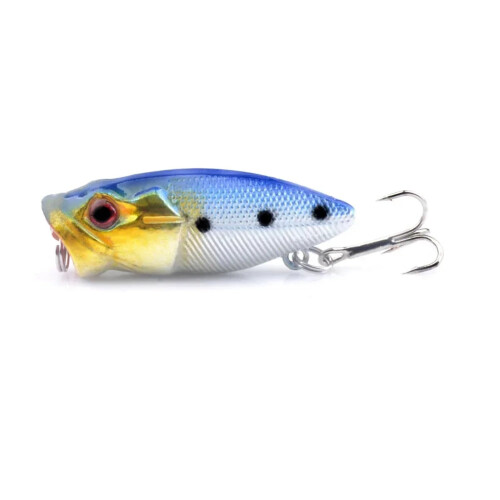 Microobject Wave Party 3.5 cm/2.7 g Luya Lure, Bionic Lure, Plastic, Water Splash, Hard Lure (Size: 4)