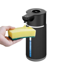 Automatischer Seifenspender mit Display – Ideal für Küche, Bad & Hotel Black