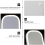 (White) LED Makeup Mirror with Lights, Portable Folding Touch Control Vanity Lighting - 3 Light Modes for Cosmetics, 6