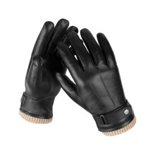 Herren-Lederhandschuhe – Winterhandschuhe aus Schaffell Black M