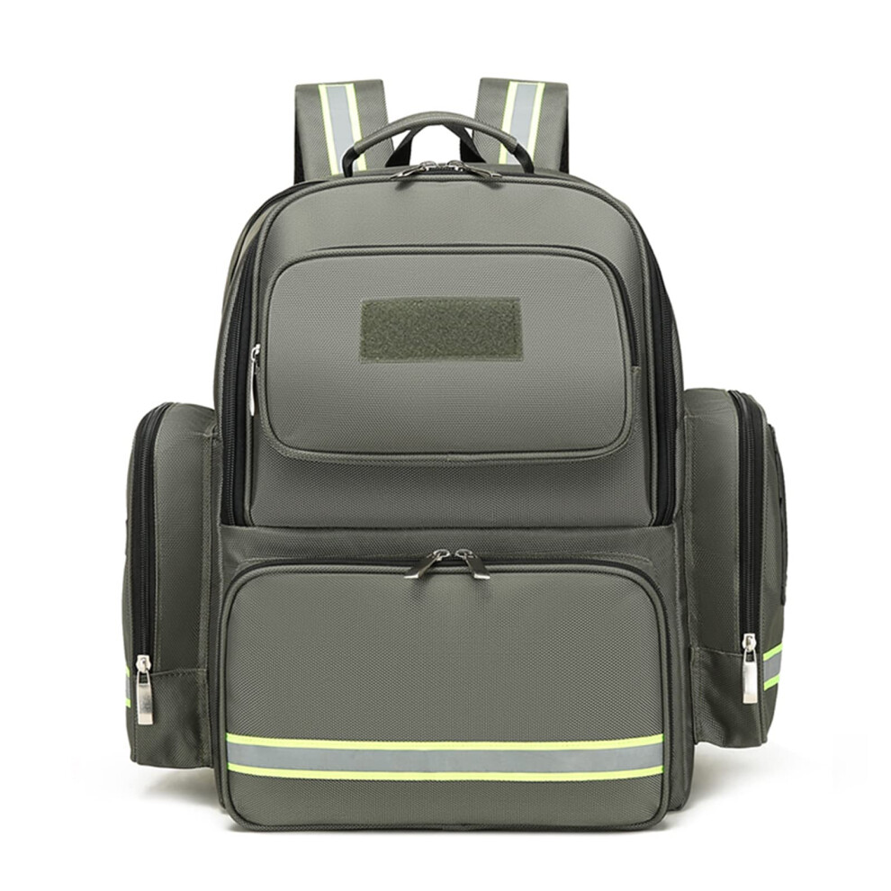 First Aid Bag, Large, Empty, Trauma Backpack, Emergency Kits, Storage Bag, Army Green
