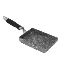 NonStick Rectangular Medical Stone Omelette Pan for Cooking Pancakes and Eggs Fire Stove Compatible Easy Flipping Kitchen Tool for Family Meals