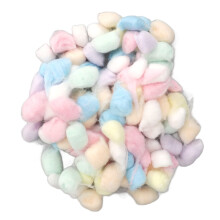 Hamster Cotton Ball, 1 Bag Soft Cotton Ball for Small Animals, Heat and Ventilation for Winter, for Hamsters and Chinchillas (Rainbow)