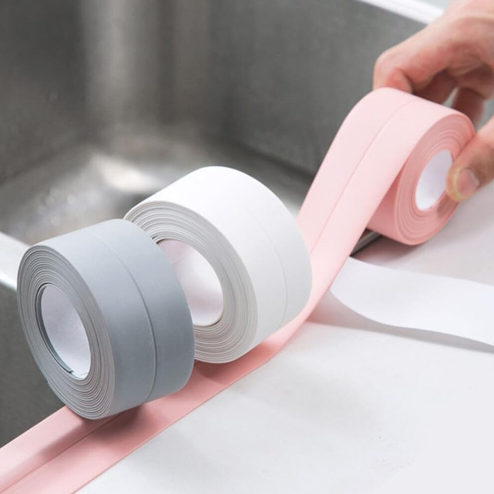 Bathroom Sealing Tape, Waterproof, 3 Rolls, Selfadhesive, 3.2M X 3.8Cm, Pvc Antimould 9426802174120