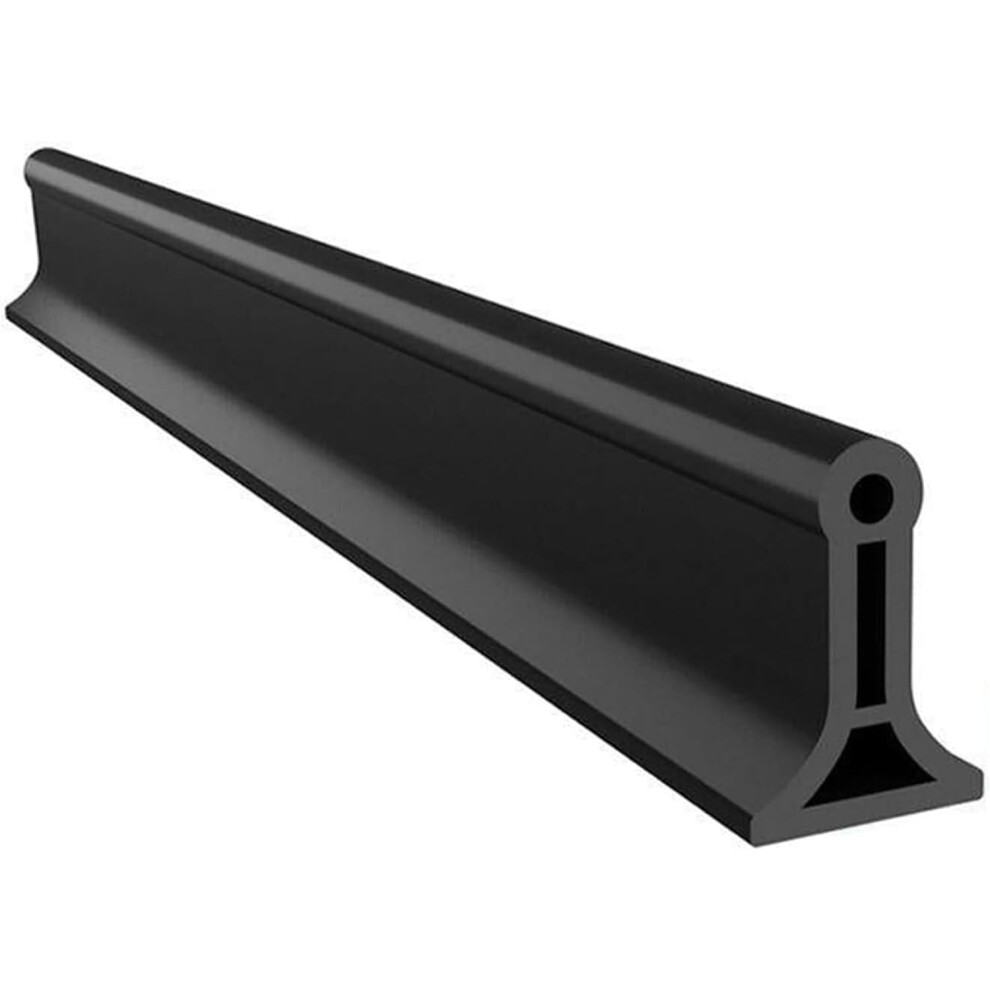 Shower Water Barrier, Shower Threshold, 39Inch Shower Water Dam, Black. 9426802174854
