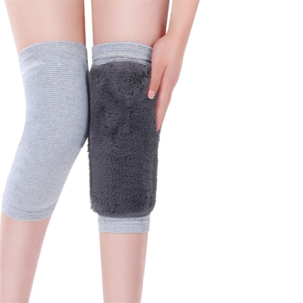 Grey Unisex Knee Warmer Warm Winter Knee Pads For Men Women Elderly Arthritis Support (, M)