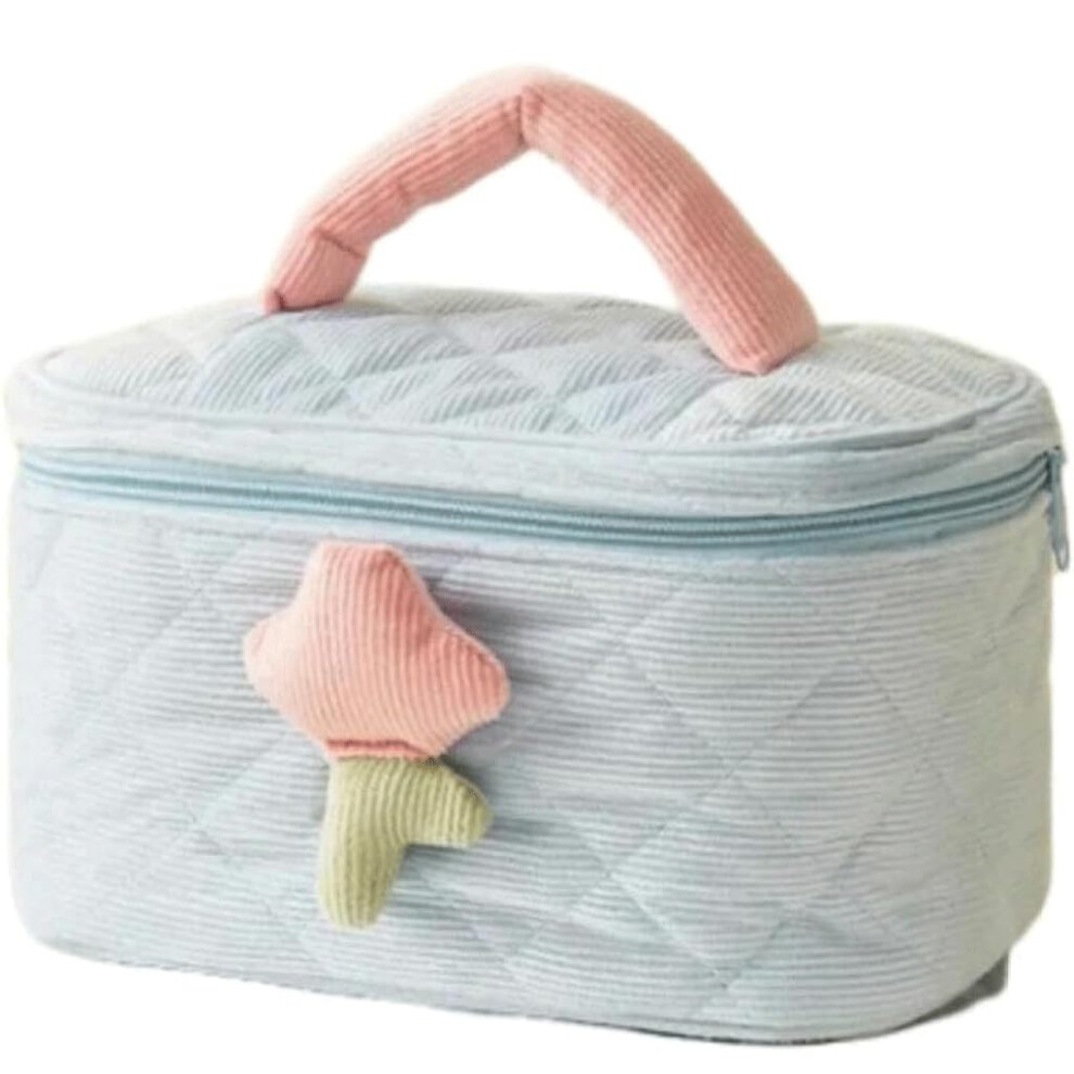 Makeup bag, cord ladies makeup bag, portable, large capacity, quality, cute storage bag for toiletries
