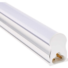T5 LED tube with cables and sockets, 18 W, 1200 mm, 6000 K.