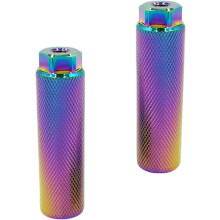 Bike Pegs Anti Skid Aluminum Alloy Foot Pegs Fits 3/8 inch Axles Colorful 1Pair Mountain Bike Pegs