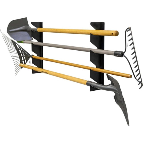 Efficient Wall Mounted Organizer for Garden Tools, Adjustable Storage Slots to Prevent Tangling and Quick Access 2