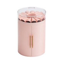 Organizator de bijuterii simplu și elegant, cilindru compact de mare capacitate cu agățatoare reglabile, design rezistent la praf pentru femei și