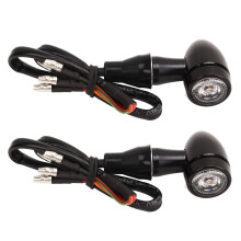 Universal LED Motorcykel Blinklys Bagbremse Baglygter Mini Størrelse Amber Gul Rød Bjælke Sidemarkeringslys Høj Lysstyrke Vandtæt