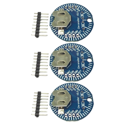 Realtime Clock Module DS3231SN Timing Module Communication Memory Microcontroller Electronic Project Timing Pin Header set of 3