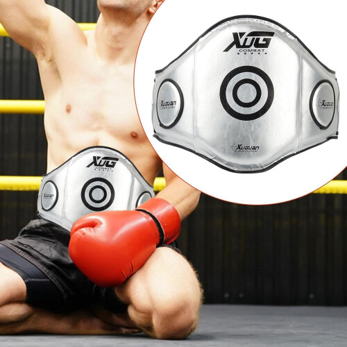 Body Protector for Boxing, Adjustable Guard for Kickboxing And Karate Training Silver 2