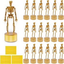 Personalisierbarer Halloween-Pokal, glatter schwarzer Sockel für goldene Skelett-Kostümpokale, robuste Konstruktion, hochwertige Matte, pflegeleicht