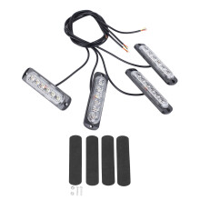 Luci stroboscopiche a LED per montaggio superficiale, luci di emergenza lampeggianti per veicoli con grado di protezione IP65, impermeabili e con 16