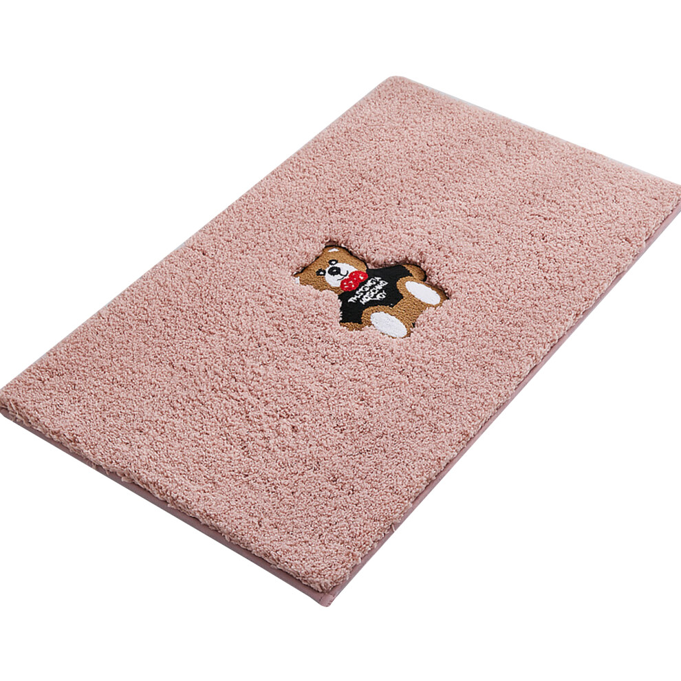 Luxury Bathroom Rug with Thick Dense Fluff, Microfiber Non Slip Absorbent Shaggy Bath Mat Machine Washable Soft Skin Friendly Water Absorbing Bath Rug