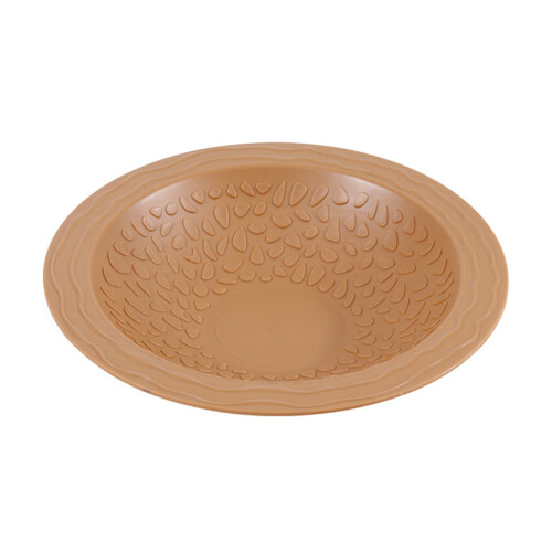 Plastic Reptiles Water Bowl Drinking Soaking-brownish yellow