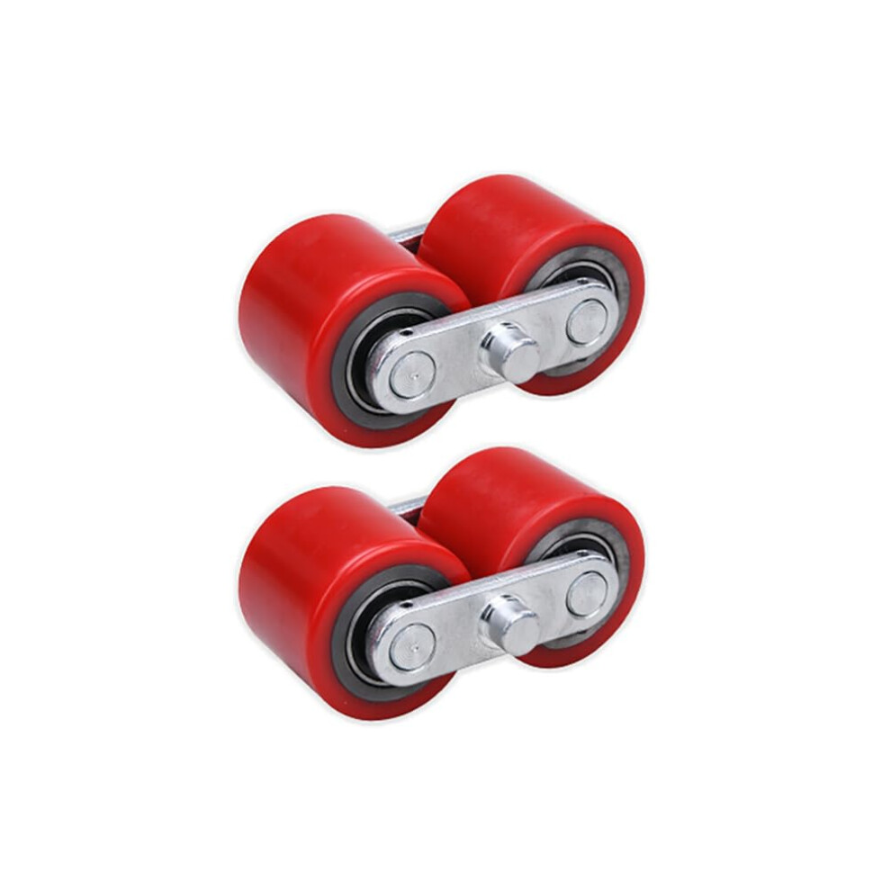 Nylon Load Drum Wheel,Pallet Truck Rollers,Axles And Cleats, Manual Forklift Truck Rollers, Polyurethane Tread, Iron Core, Builtin Bearings(70X60mm) 9412369727152