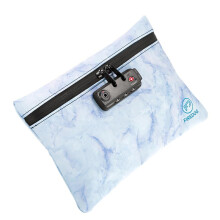 Odor Proof Bag Insulated Password Lock Herbs Coffee Oils Activated Carbon Lined Deodorant Container Office Security Marble Color