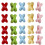 10Pcs Colorful X Shape Beads 2mm Hole Acrylic Spacers-random 1