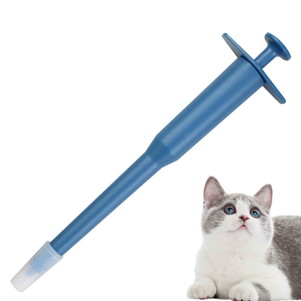 Blue Pill Dispenser For Cats Reusable Pill Popper For Dogs, Cat Food Dispenser