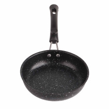 Nonstick Coating Frying Pan, Stainless Steel Omelette Pan, Fast Conduction Cooking Skillet with Handle for Bacon Steak Onion (16CM)