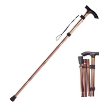 Trekking Pole Aluminum Alloy 4section Folding Walking Stick Telescopic Trekking Pole Antis Walking Stick Ref: 2854