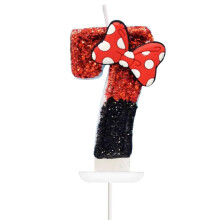 Pack of 1 Birthday Candles Number 3, Mouse Theme Cake Decoration (7)