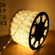 Outdoor LED Rope Light, 50m, 1200 LEDs, Waterproof, Warm White with Timer