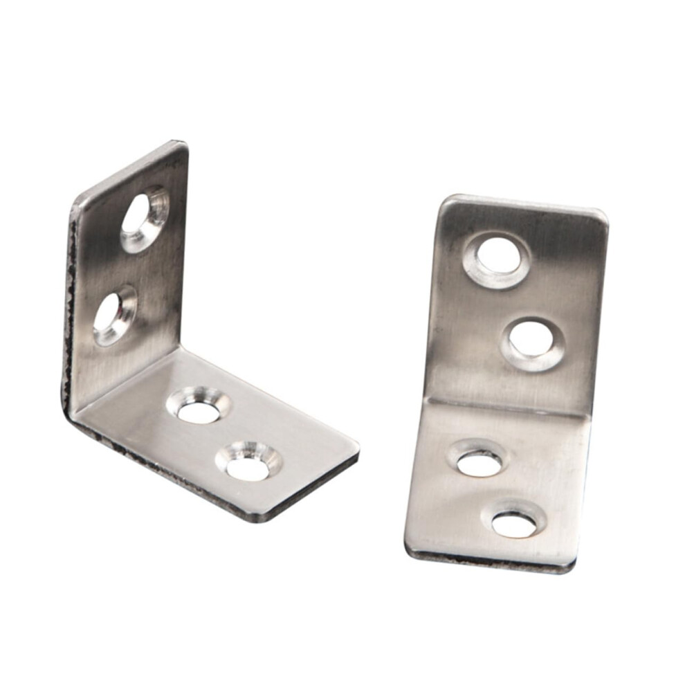 20Pcs Iron Corner Bracket L Shaped Bracket Wallmounted Shelves Desk Shelf 9412369729828