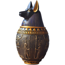 Pet Urn Egyptian Pharaoh Style Large Medium Dog Unsealing Urn (Size: 13 x 25 cm)