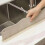 Splash Guard  Rinse Protection With splashproof function, strong suction cup, removable silicone, waterproof, beige. 2