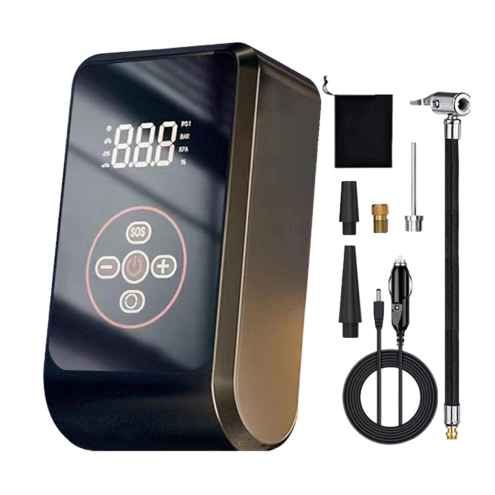 Portable Tire Pump, Intelligent Inflator For Wheel, Efficiency Tire Inflator Portable Air Compressor Pump For Car, Motorcycle, Bike 9189345805219