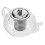 1Clear Glass Teapot with Removable Filter for Brewing Loose Tea 1