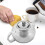 1Clear Glass Teapot with Removable Filter for Brewing Loose Tea 10