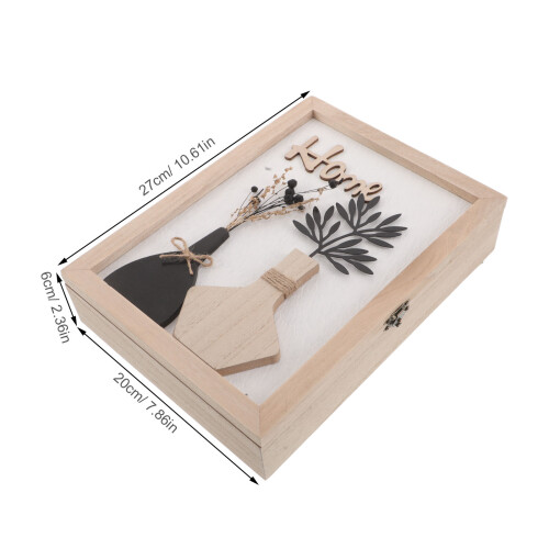 Rustiek Sleutelkastje Kleur Beige Met 2