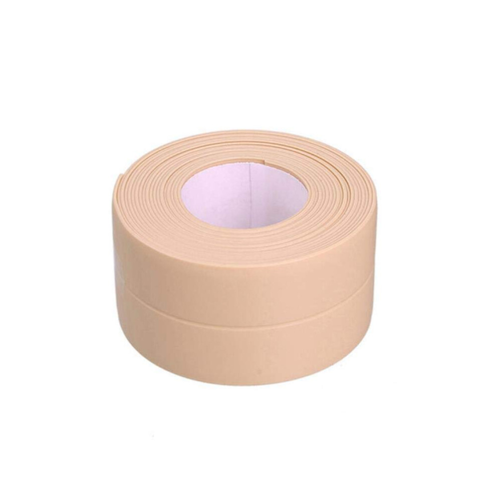 Wall Corner Sealing Tape Pvc Selfadhesive Tiles Crack Washbasin Edge Sealing Tape Kitchen Bathroom Splitting Strips Beige, 3.2 M X 2.2 Cm. 9365049680783