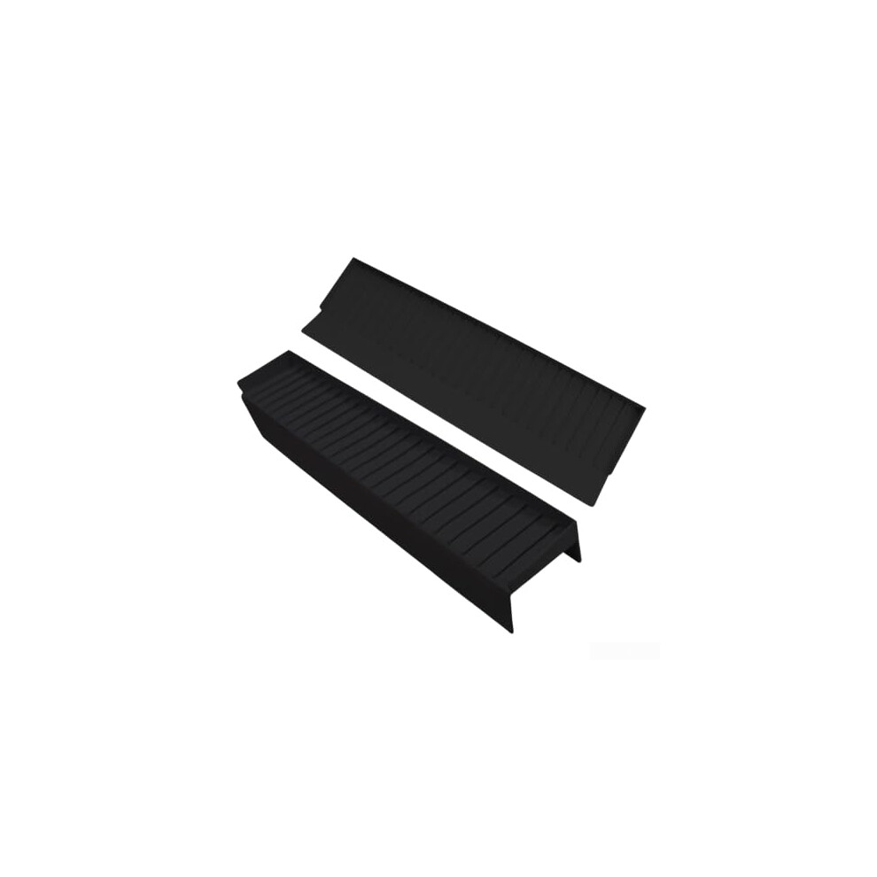 Sink Splash Guard, 35.6X10.2cm, Adjustable Suction Cup, Silicone, Black 9412369718389