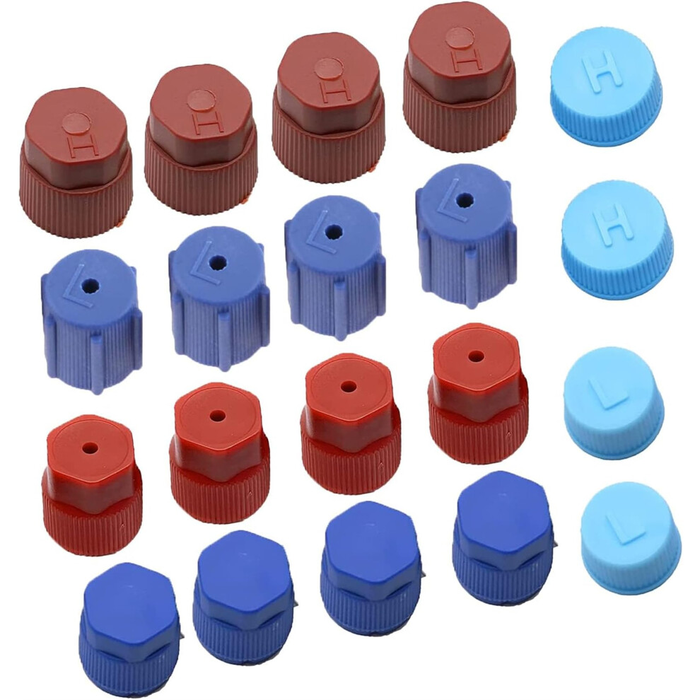 20Piece Adapter Cap Set Quick Connect Tool Copper Caps Air Conditioning Tool Suitable For R134a 9412369718136