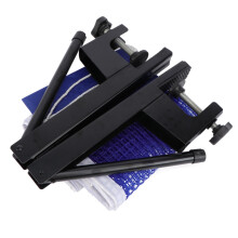 Portable Table Tennis Net with Posts Compact Ping Pong Set Dark Blue