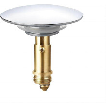 Push Pop-Up Click Clack Plug Stopper (66mm), Bathroom Sink Drain Plug Stopper, Drain Sink Waste Plugs, Brass Pop-up Stopper