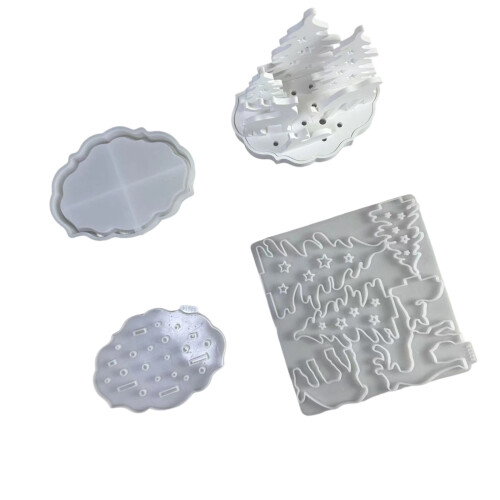 Ensemble de moules en Silicone pour silhouettes de noël,