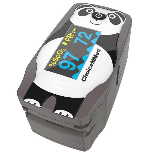 Παιδιατρικό παλμικό οξύμετρο OLED Panda Fingertip SP02 για παιδιά