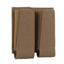 For Military Belt Carrier Hunting Airsoft Holster Open Molle Double 9MM Mag Pouch,Tactical Molle Pistol Magazine Pouch(CB) 9x9.7x2cm Cb