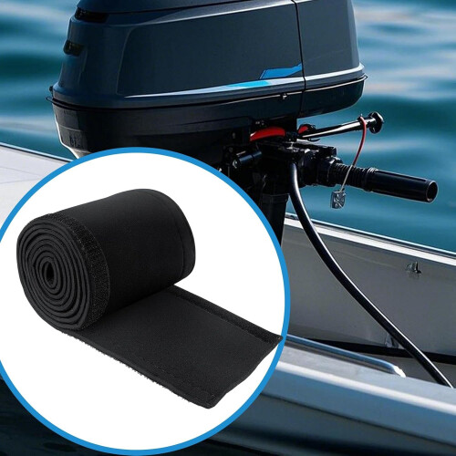 Trolling Motor Wire Cover  60 Inch Neoprene, Waterproof, Cuttable Cord Protector 1
