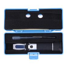 Brix Refractometer, Dual Scale, Handheld Meter for Sugar Brewing with ATC, HT113