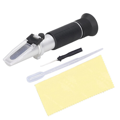 Brix Refractometer, Dual Scale, Handheld Meter for Sugar Brewing with ATC, HT113 2