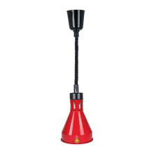 Hanging Heat Lamp Buffet Heating Lamp E27 Portable Ceiling Mount Food Warmer Light, Telescopic for Restaurant Chicken Indoor, red