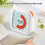 Kids Study Timers Quiet Flash Alarm For Home School-Beige 5